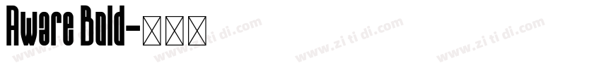 Aware Bold字体转换